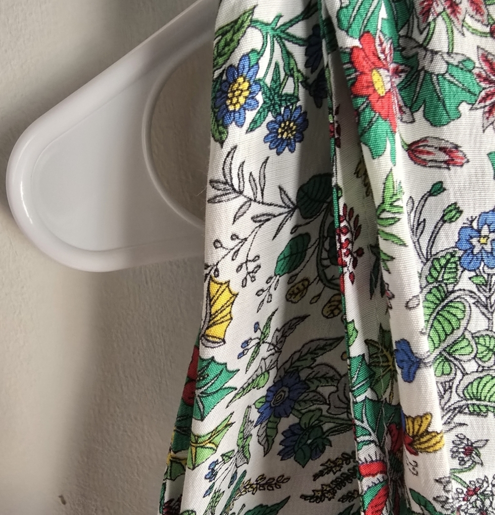 Jessy Vintage Button Down Floral Print Women's Maxi Skirt Size 2 - Picture 4 of 7
